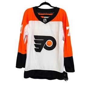 Fanatics NHL Philadelphia Flyers Foerster Jersey 46 White Orange #71 Hockey NWT